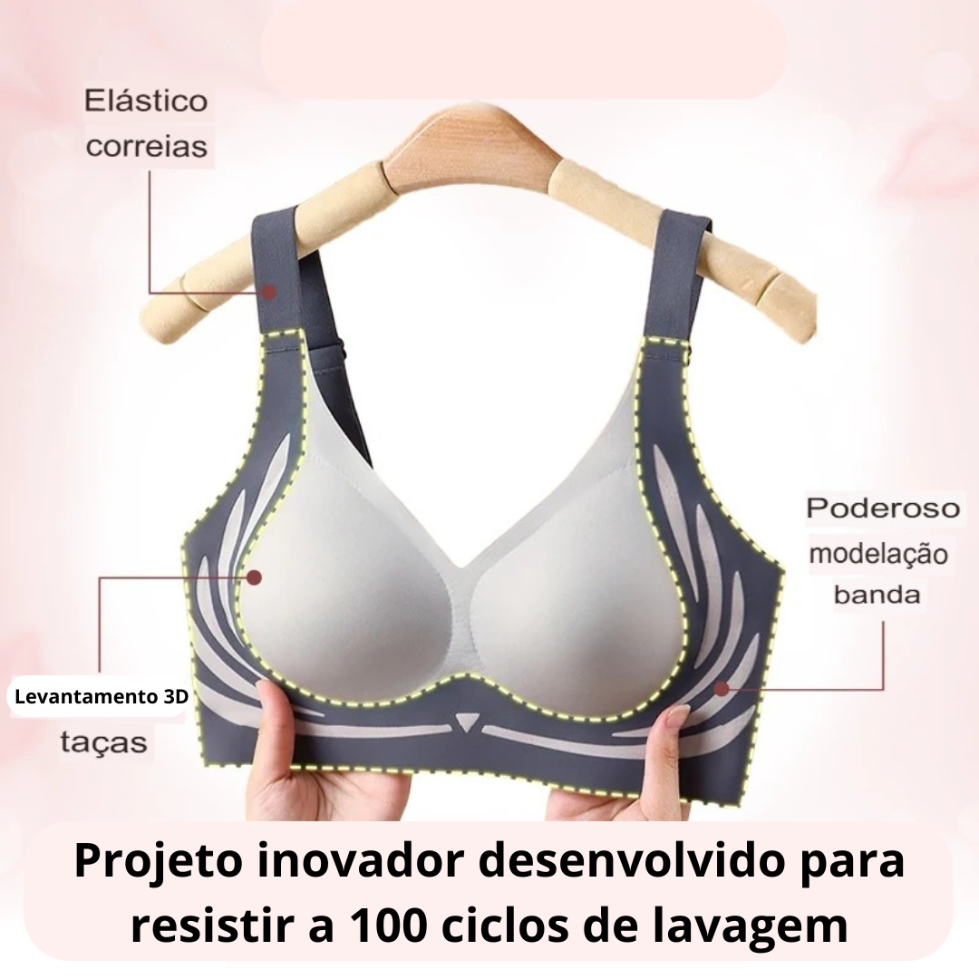 Kit de Sutiãs Modeladores Push-Up™ Sem Costura em Spandex / Conforto Incomparável e Suporte Elegante para o Dia Todo!