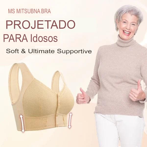 COMPRE 2 LEVE 3  | Sutiã respirável com fecho frontal