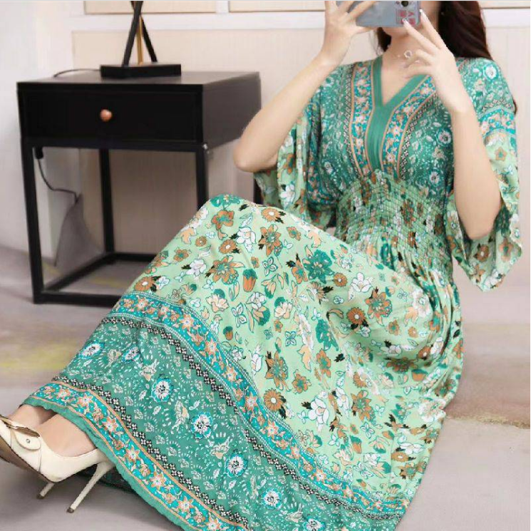 Women's Long Boho Dress - Freedom and Charm in Every Detail 🌿🌺