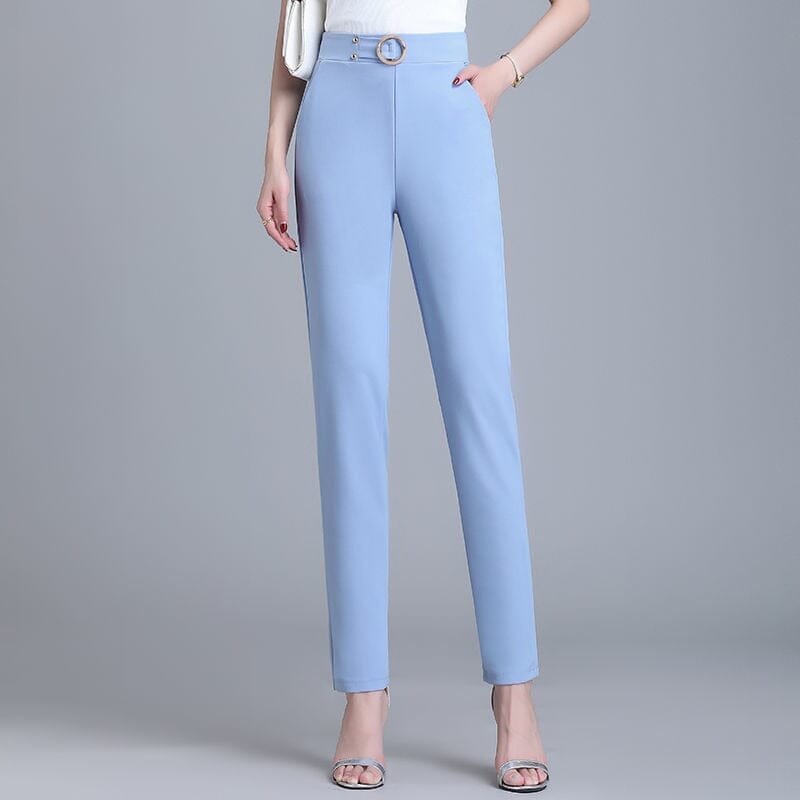Calça SOFT em Seda Gelo / Frescor e Luxo para todos os momentos! loja Zene Azul PP 