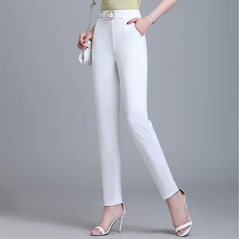 Calça SOFT em Seda Gelo / Frescor e Luxo para todos os momentos! loja Zene Branco PP 