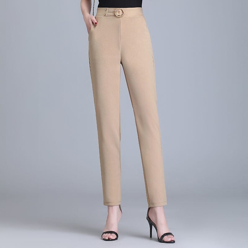 Calça SOFT em Seda Gelo / Frescor e Luxo para todos os momentos! loja Zene Cáqui PP 