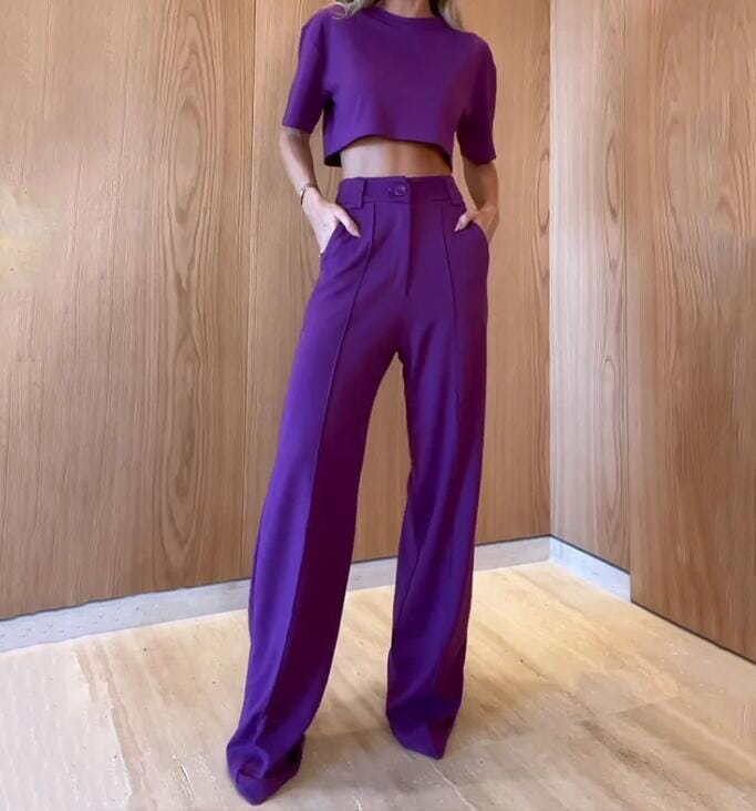 Conjunto elegance 0 loja Zene Roxo XS 