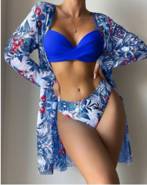 Conjunto Moda Praia Biquíni + Saída Grátis 0 loja Zene Royal P 